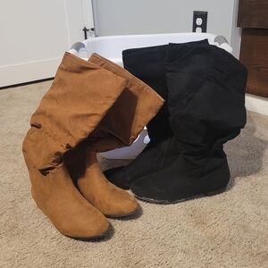 2 Pair Wide Calf SO Boots